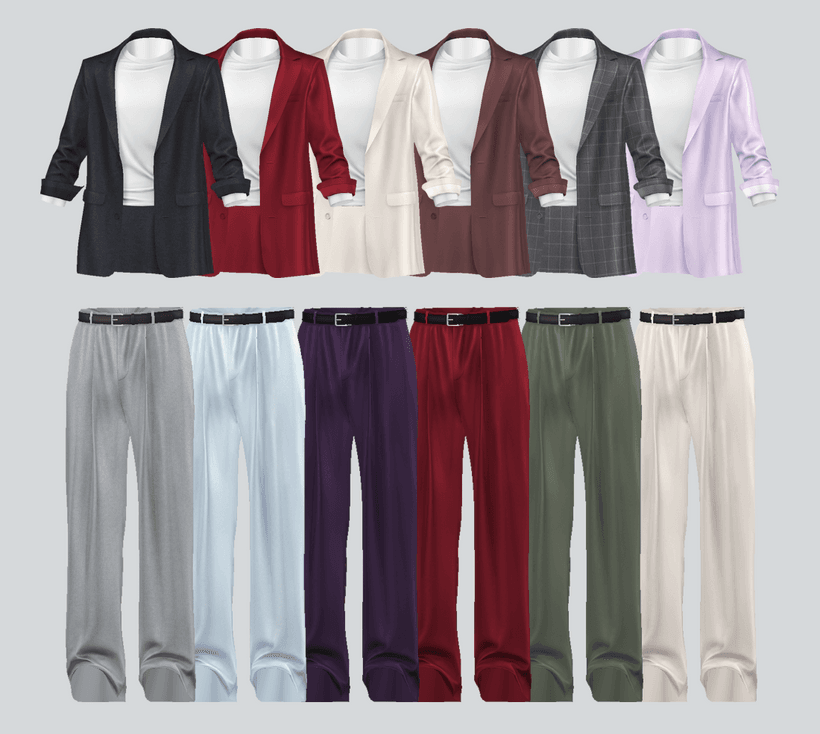 Галерея мода Мужской костюм Overfit suit #2